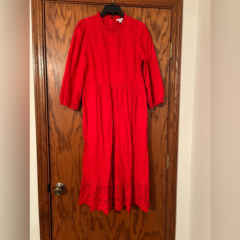 FINAL SALE! 3/$25 Crown & Ivy Red Midi Dress NWOT size 10